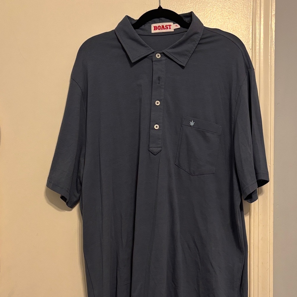 Boast Vintage Navy Pima Cotton Club Polo